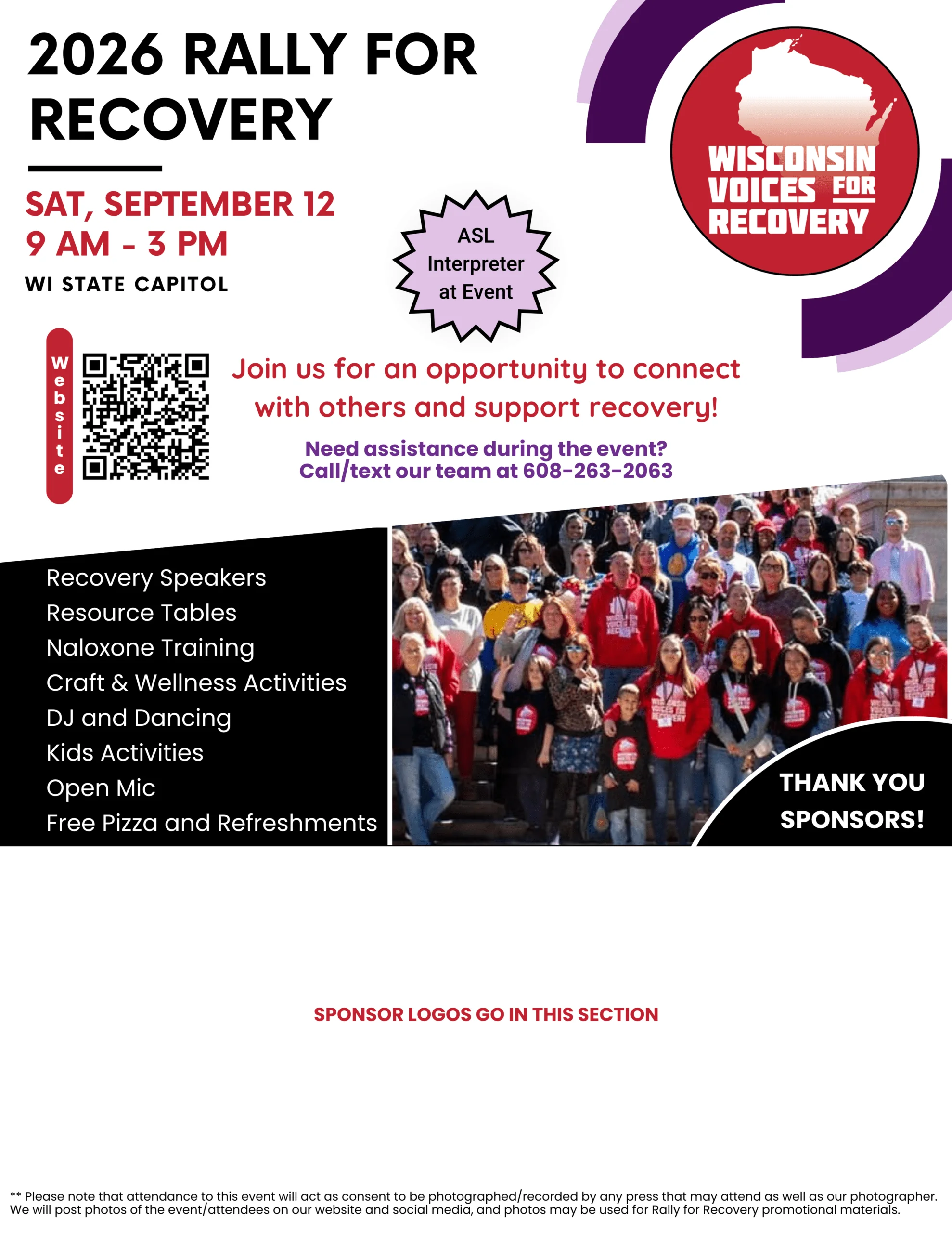 Rally for Recovery event flyer